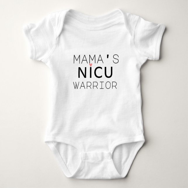Mama's Nicu-Krieger Baby Strampler (Vorderseite)
