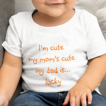 Mamas Niedlich Vater Lucky Funny Kids Boy Girl Kle