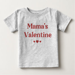 Mamas Niedlicher Valentinstag Baby T-shirt