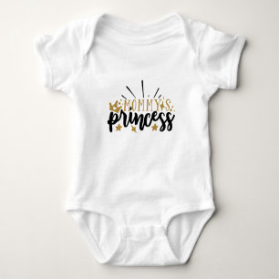 Mamas Prinzessin Typografie Baby Strampler