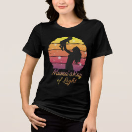 Mama's Ray of Light Sunset Silhouette Tri-Blend Shirt