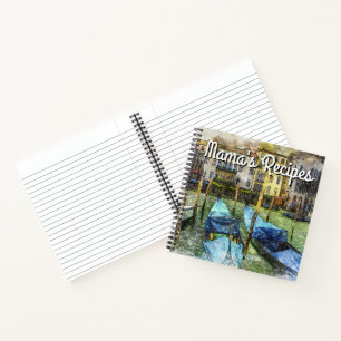 Mamas Rezepte mit italienischer Gondel Notizbuch
