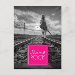 Mamas ROCK GUITARIST WALKING TRACKS Postkarte