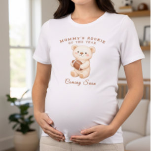 Mamas Rookie des Jahres Sporty Bear Football T-Shirt