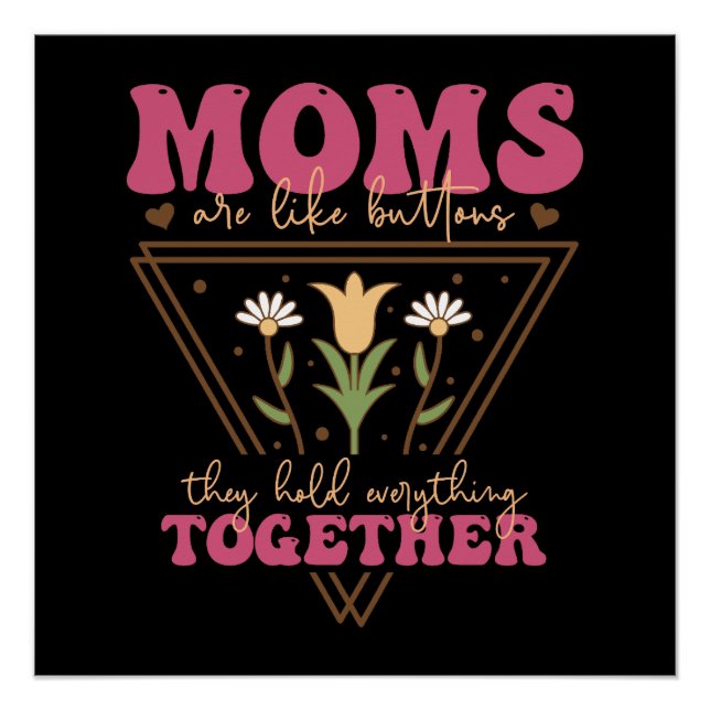Mamas sind wie Tasten Poster (Vorderseite)