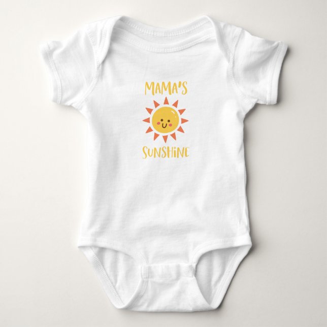 Mamas Sonnenschein-Bodysuit Baby Strampler (Vorderseite)