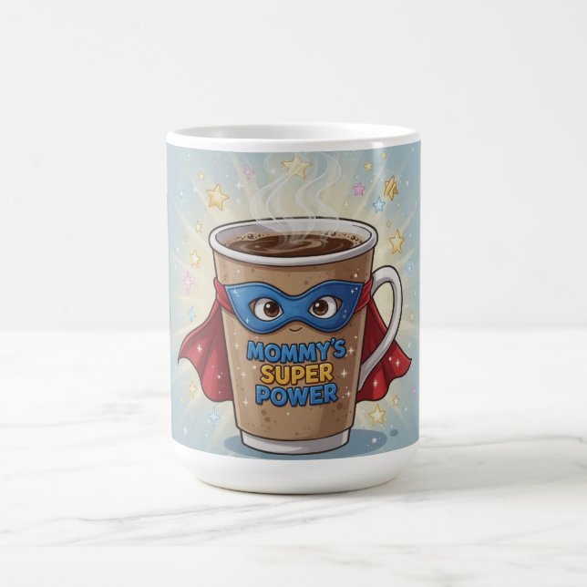 Mamas Superkraft-Kaffeetasse Kaffeetasse (Mittel)
