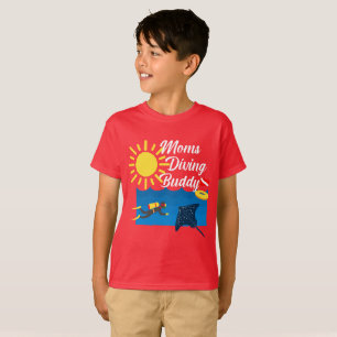 Mamas tauchen Buddy Design - Kids' Basic T - Shirt