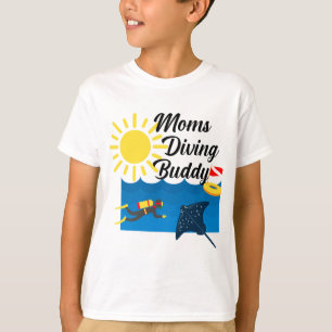 Mamas tauchen Buddy Design - Kids' Basic T - Shirt