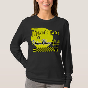 Mamas Taxi & Drive-Thru Retro Sprichwort T-Shirt