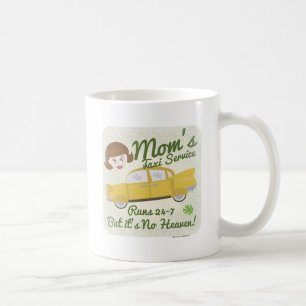 Mamas Taxi Service Cartoon Zitat Kunst Kaffeetasse