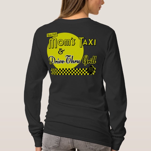 Mamas Taxi und Drive-Thru Grill Retro-T-Shirt T-Shirt (Rückseite)