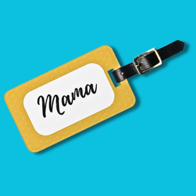 Mama's Travel Luggage Tag Gelb Gepäckanhänger (Von Creator hochgeladen)