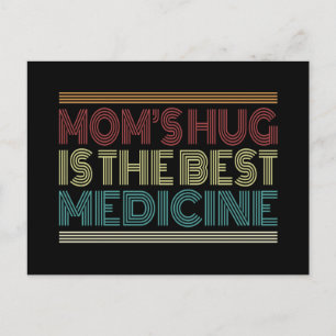 Mamas Umarmung ist das beste Medizin Zitat Postk Postkarte