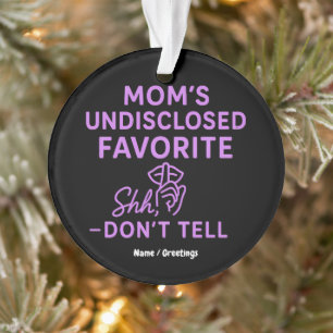 Mamas unenthülltes Lieblingswitz - Rosa-lila Ornament