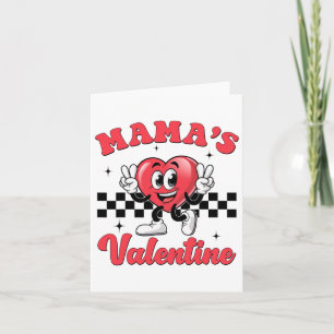 Mama's Valentine Heart Funny Valentinstag Boys K Karte
