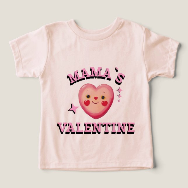 Mamas Valentins-Tag-Toddlershirt (Design Vorderseite)