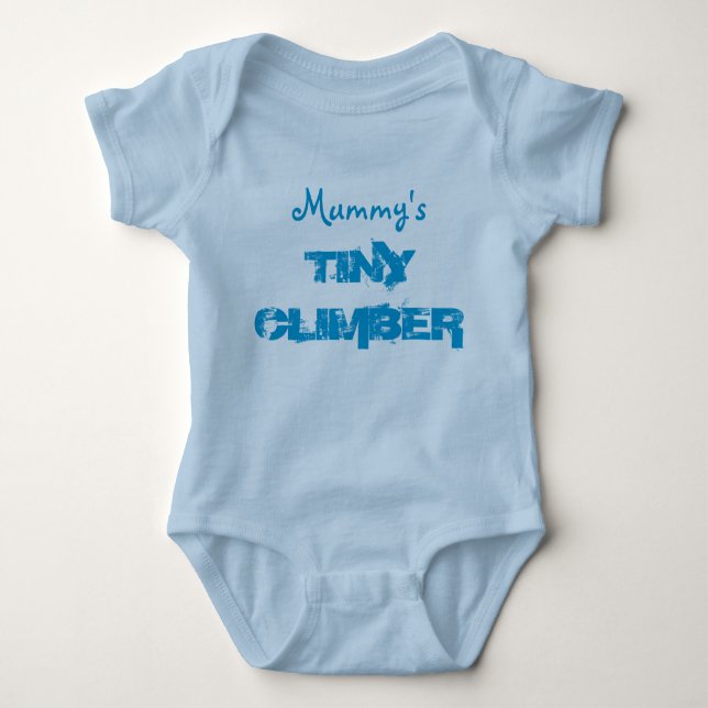 Mama's winziger Kletterbaby-Strampler Baby Strampler (Vorderseite)