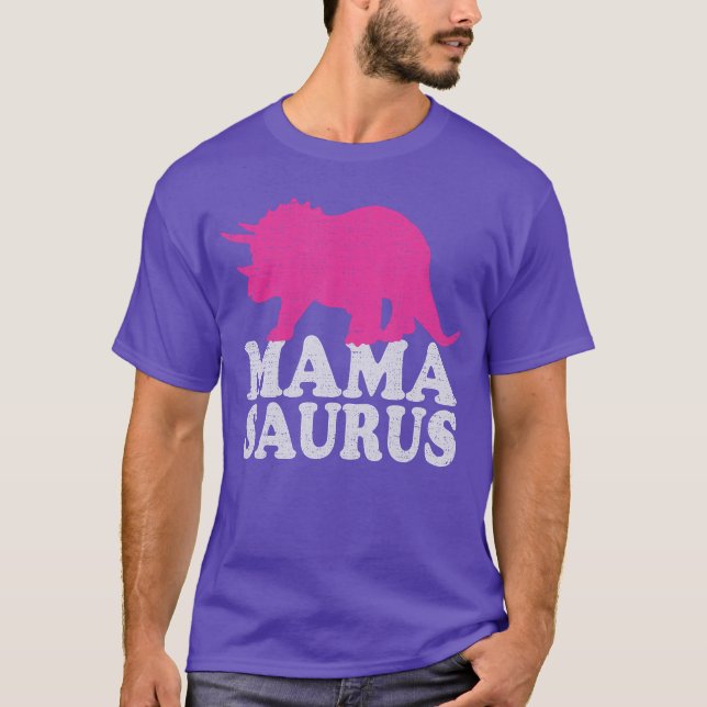 MAMASAURUS Cutericeratops Dinosaur Mama Freunde T-Shirt (Vorderseite)