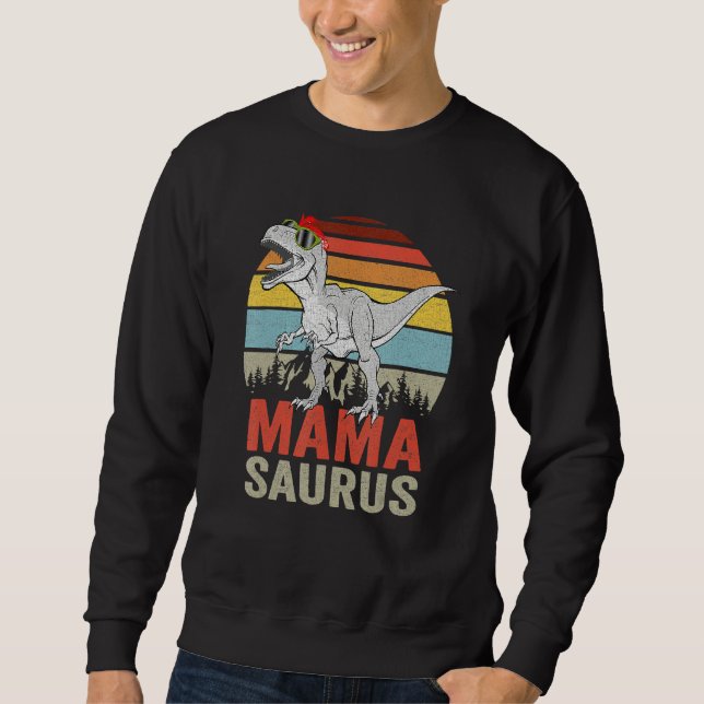Mamasaurus Dinosaur Mama Saurus Rex  Family Matchi Sweatshirt (Vorderseite)