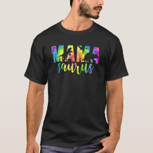 Mamasaurus Dinosaur Rex Gefärbte Krawatte Mommy Mo T-Shirt