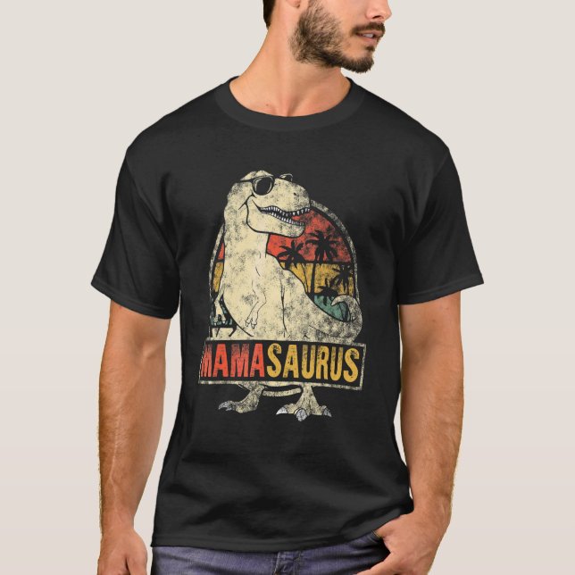 Mamasaurus Dinosaur Rex Mama Mommy Mother Day T-Shirt (Vorderseite)
