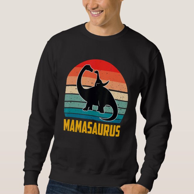 Mamasaurus Dinosaur Rex Muttertag Mama Mommy M Sweatshirt (Vorderseite)