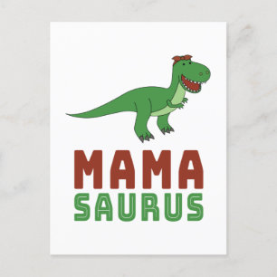 Mamasaurus Dinosaur Tyrannosaurus Rex Mütter Day Postkarte