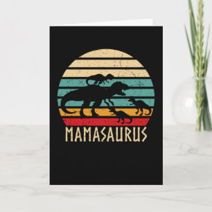 Mamasaurus Funny Mothers Day Dinosaur Mama Karte