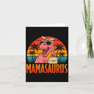 Mamasaurus lustiger T-Rex Dinosaur Muttertag  Karte