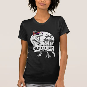 Mamasaurus Mama T rex Dino Funny Individuelle Name T-Shirt