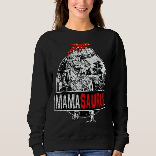 Mamasaurus Rex Dinosaur Mama Saurus Familie Matchi Sweatshirt (Vorderseite)