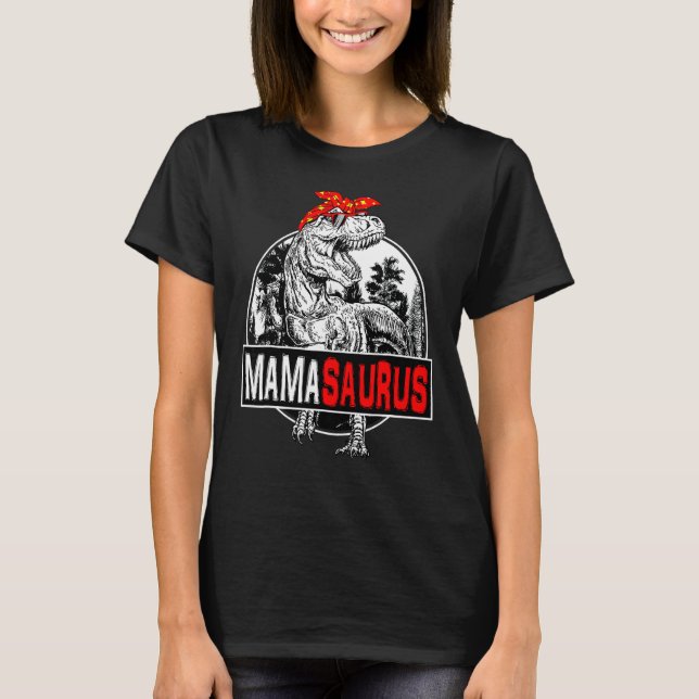 Mamasaurus Rex Dinosaur Mama Saurus Familie Matchi T-Shirt (Vorderseite)