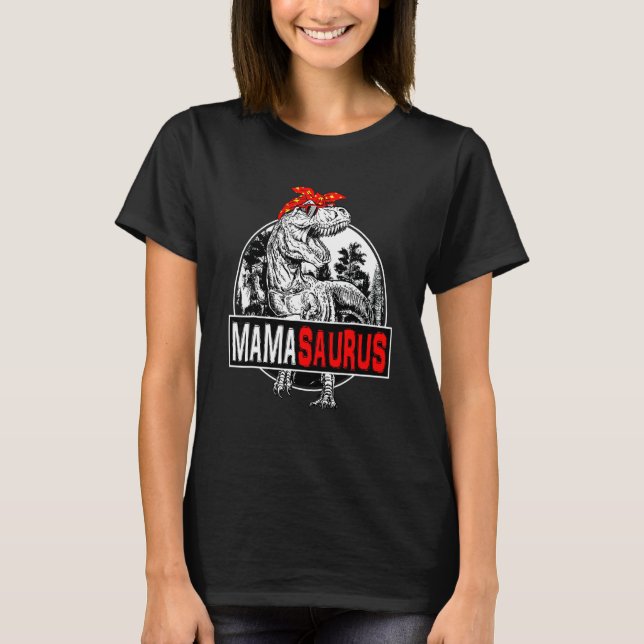 Mamasaurus Rex Dinosaur Mama Saurus Familie Matchi T-Shirt (Vorderseite)