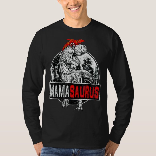 Mamasaurus Rex Dinosaur Mama Saurus Familie Matchi T-Shirt (Vorderseite)