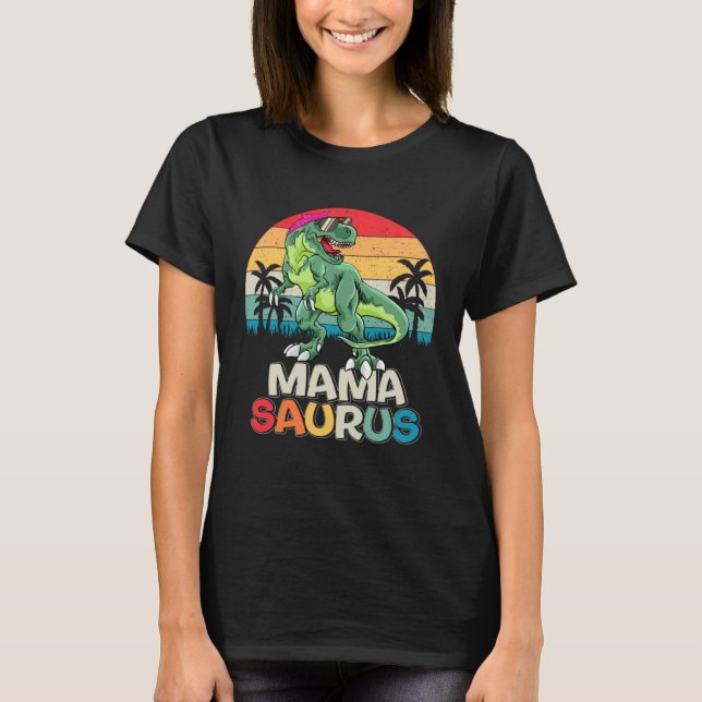 Mamasaurus Rex Dinosaur Mama Saurus Family Matchin T-Shirt (Vorderseite)