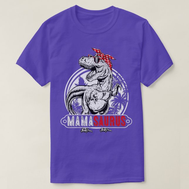 Mamasaurus T rex Dinosaur Funny Mama Saurus Mutter T-Shirt (Design vorne)