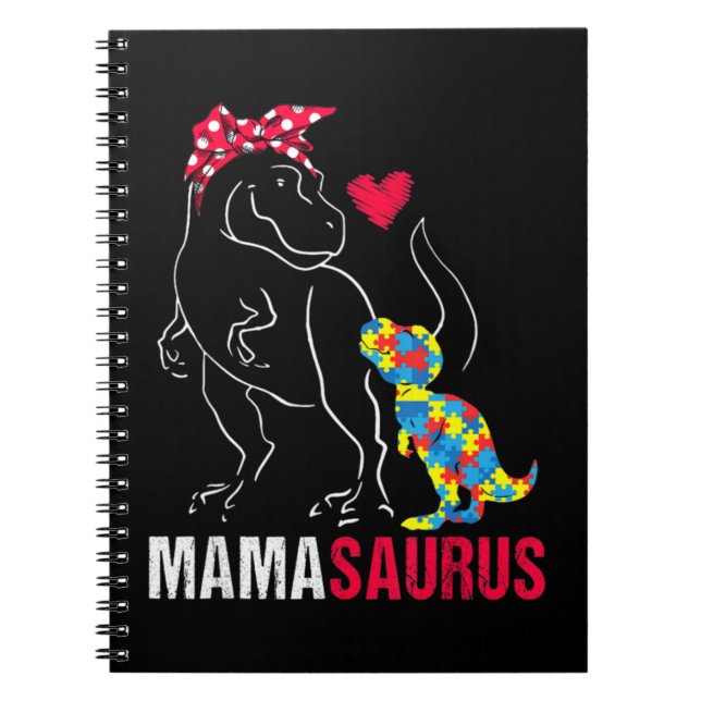 Mamasaurus T rex Dinosaur Kleidungsgeschenke. Funn Notizblock (Vorderseite)
