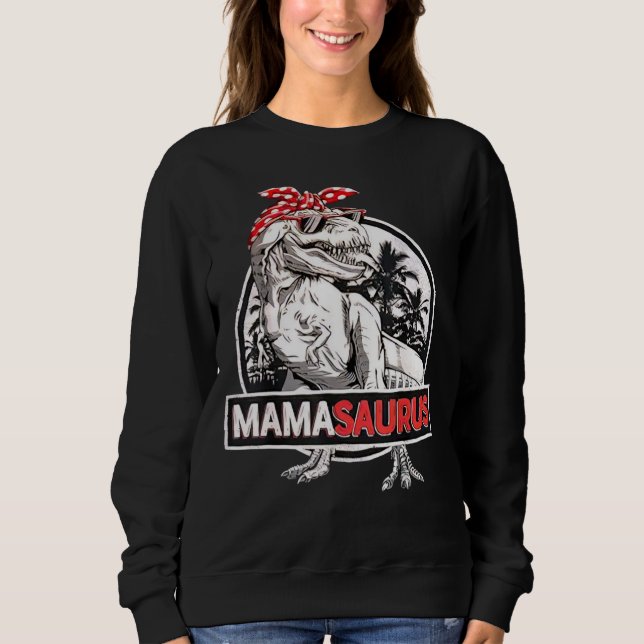 Mamasaurus T rex Dinosaur Lustige Mama Saurus Mutt Sweatshirt (Vorderseite)
