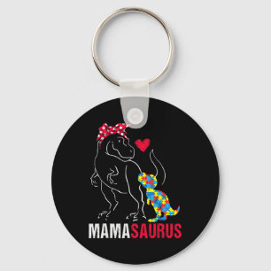 Mamasaurus T Rex Dinosaur Mama Saurus Autism Aware Schlüsselanhänger