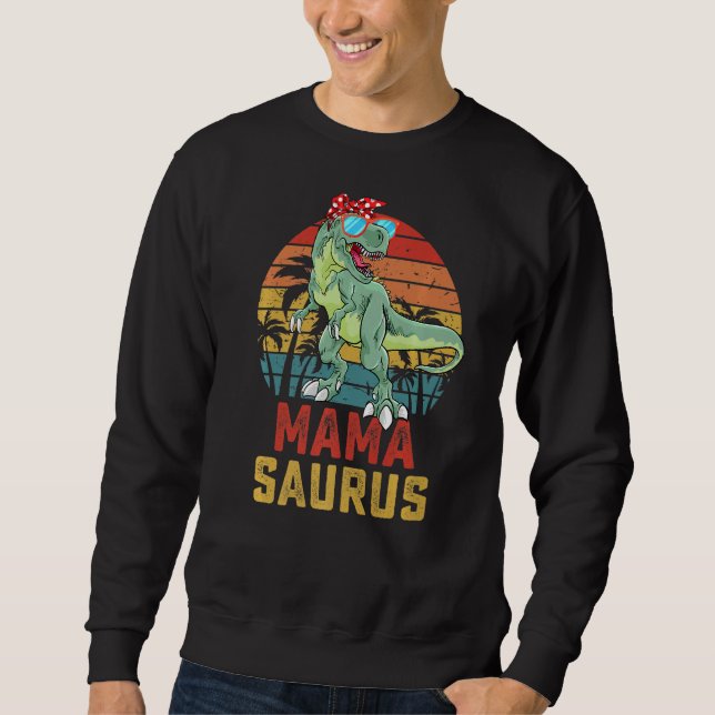 Mamasaurus T Rex Dinosaur Mama Saurus Family Match Sweatshirt (Vorderseite)