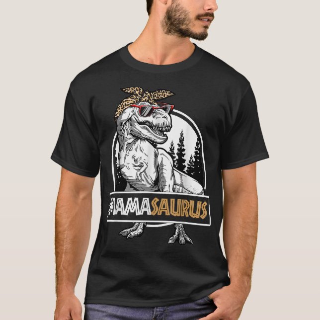 Mamasaurus T Rex Dinosaur Mama Saurus Family Match T-Shirt (Vorderseite)