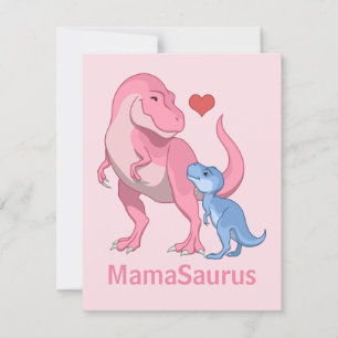 MamaSaurus T-Rex und Baby Boy Dinosaurier Ankündigung