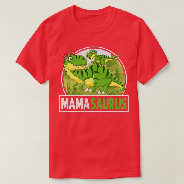 Mamasaurus Trex Dinosaur T-Shirt (Design vorne)