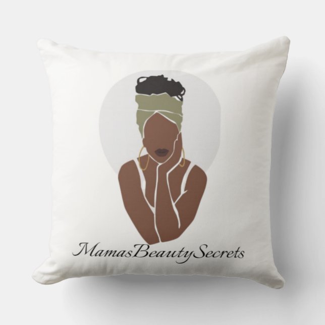 MamasBeautySecrets Throw Kissen (Vorderseite)