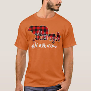 Mamaw Bear Christmas Pajama Red Kariert Buffalo Fa T-Shirt