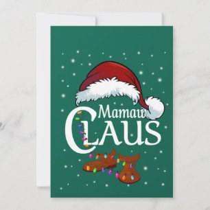 Mamaw Claus-Shirt, Familie passende Mamaw Claus Py Einladung