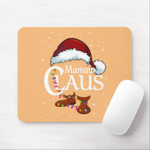 Mamaw Claus Shirt, Family Matching Mamaw Claus Paj Mousepad