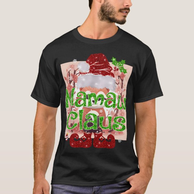 Mamaw Claus Shirt Weihnachts Pajama Familie Matchi (Vorderseite)