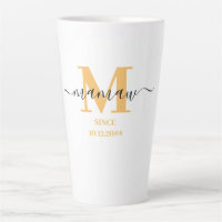 Mamaw Elegant Script Monogram Sunny Yellow 